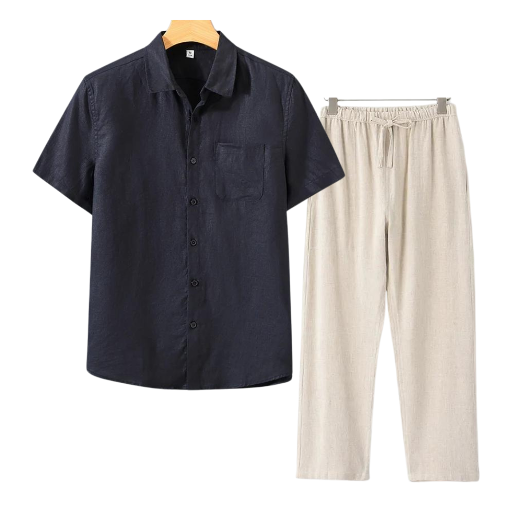 Bordéaux – Short Linen Set