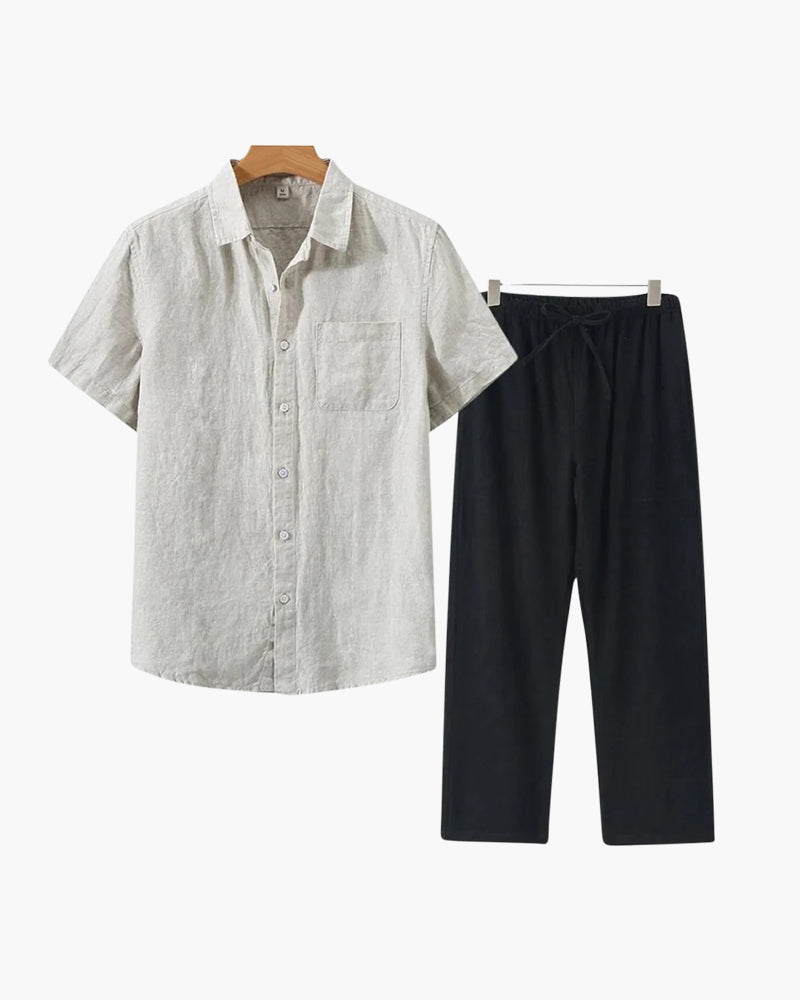 Montclair Linen Combo (Short Sleeve)