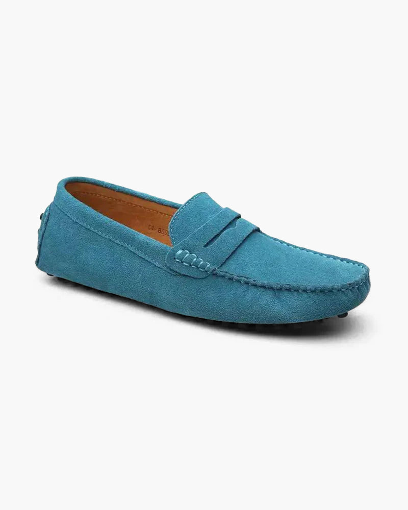 Grand Suede Driver Loafers