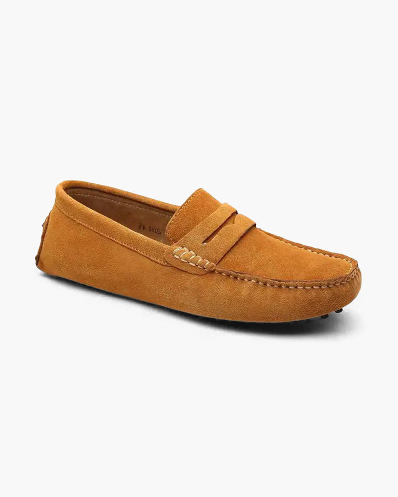 Grand Suede Driver Loafers
