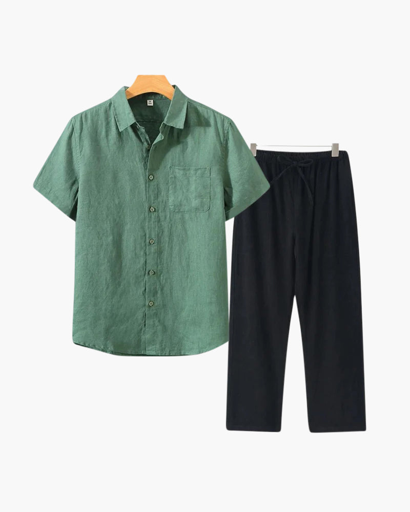 Montclair Linen Combo (Short Sleeve)
