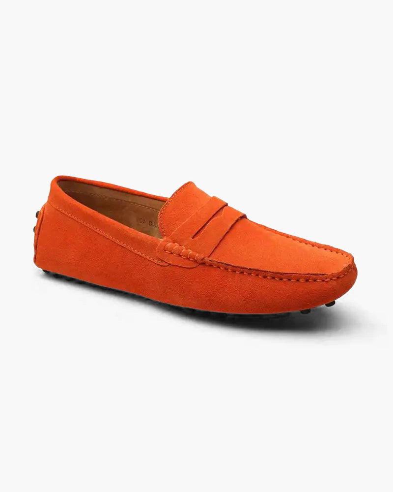 Grand Suede Driver Loafers