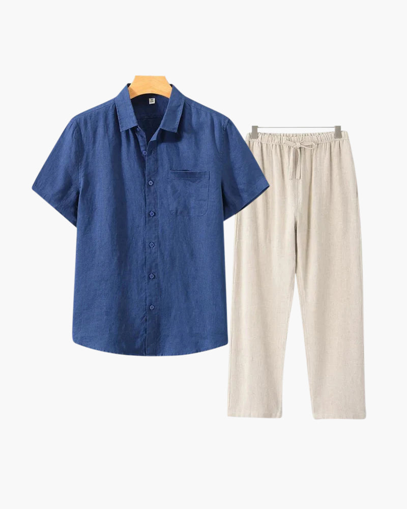 Montclair Linen Combo (Short Sleeve)
