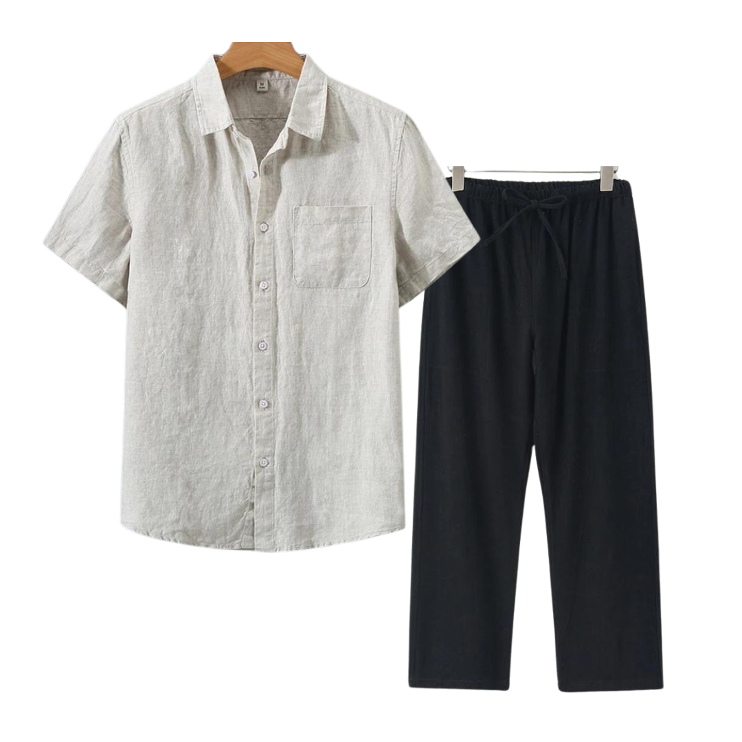 Bordéaux – Short Linen Set