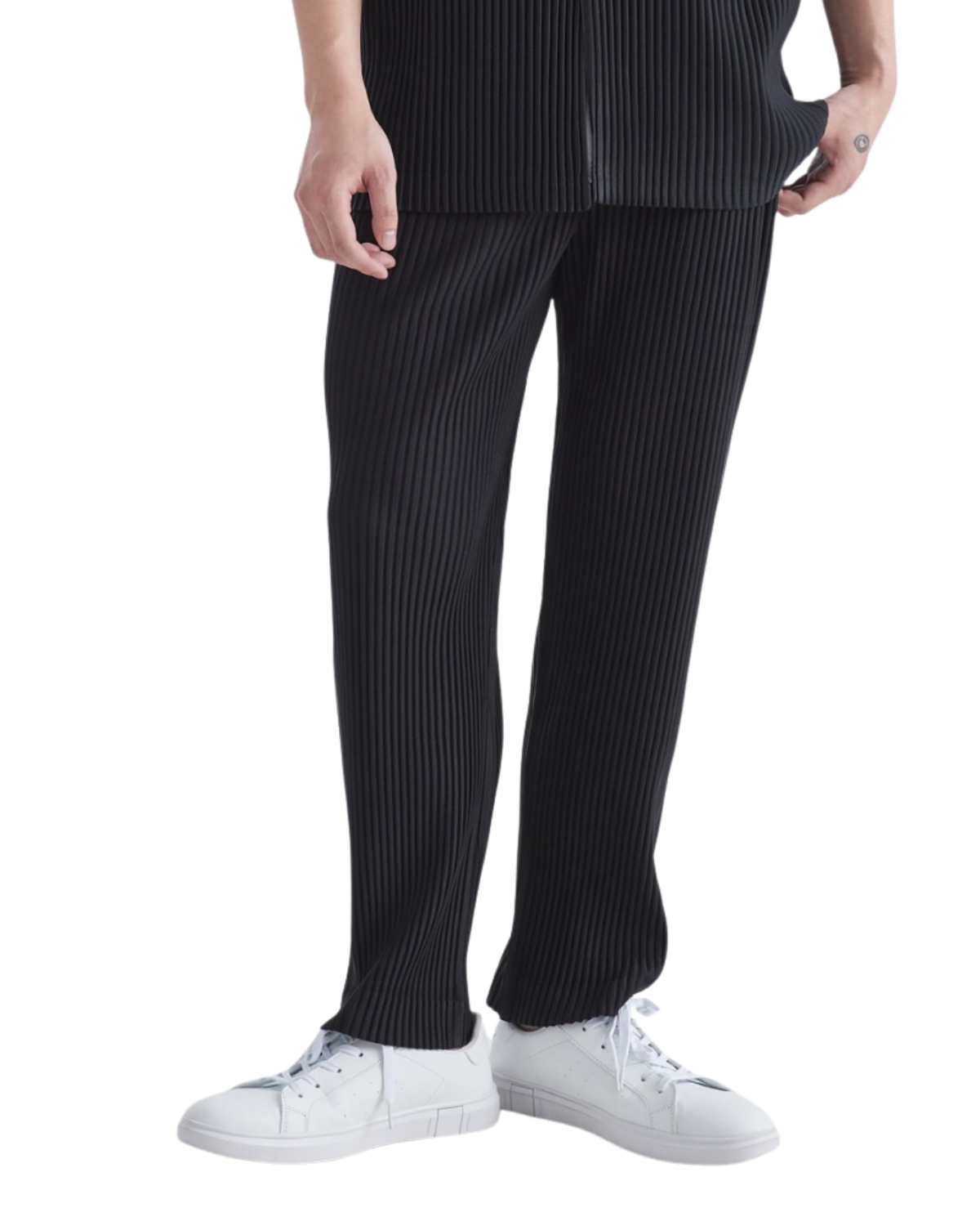 Ribbed Casual Cotton Trousers