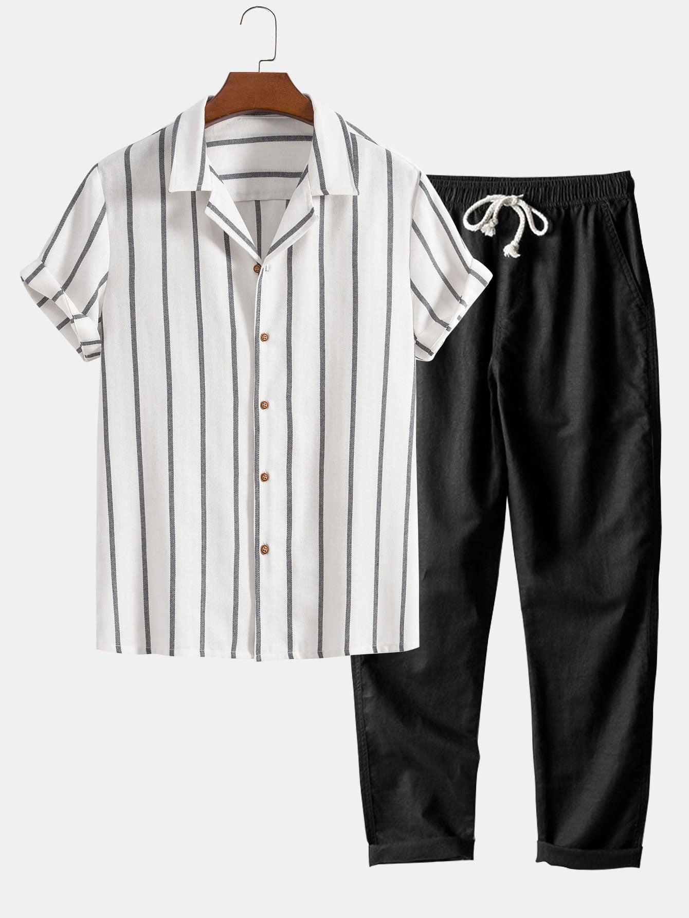 Valbonne Linen Set – Short Sleeve Edition