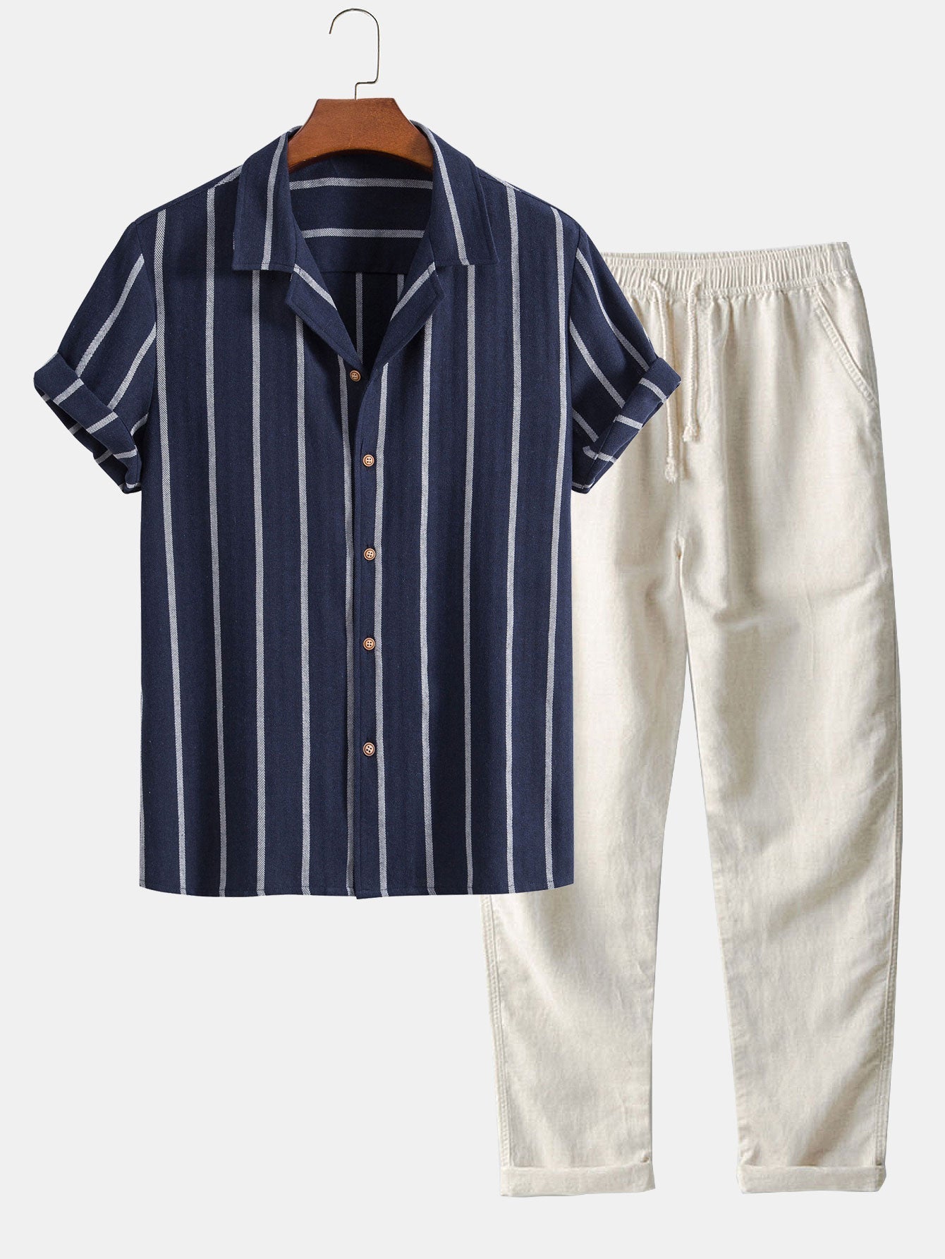 Valbonne Linen Set – Short Sleeve Edition