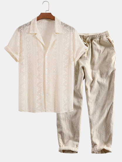 Capmartin – Short-Sleeved Linen Set