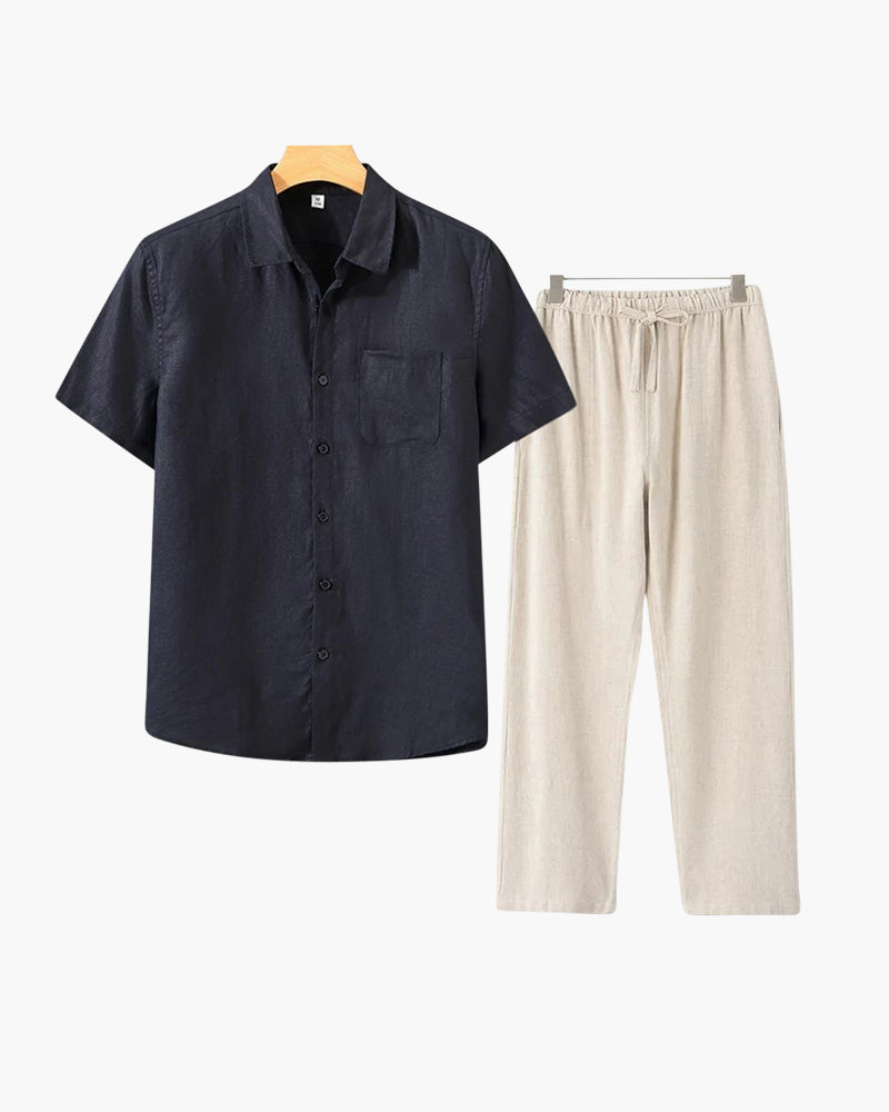 Montclair Linen Combo (Short Sleeve)