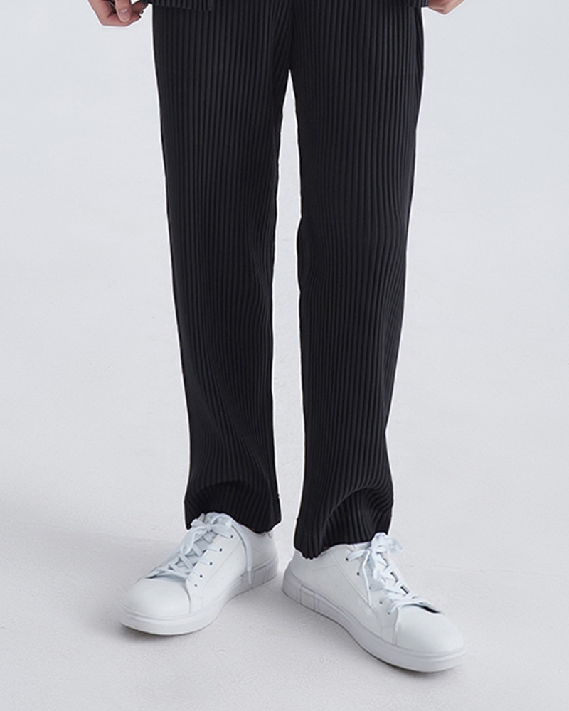 Ribbed Casual Cotton Trousers