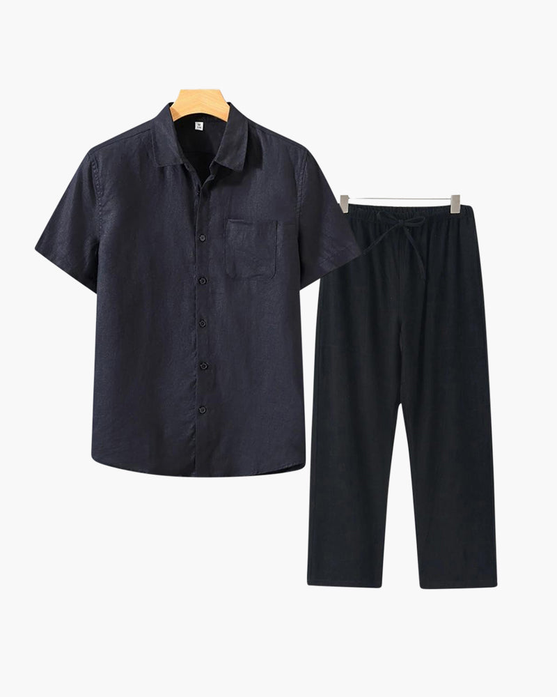 Montclair Linen Combo (Short Sleeve)