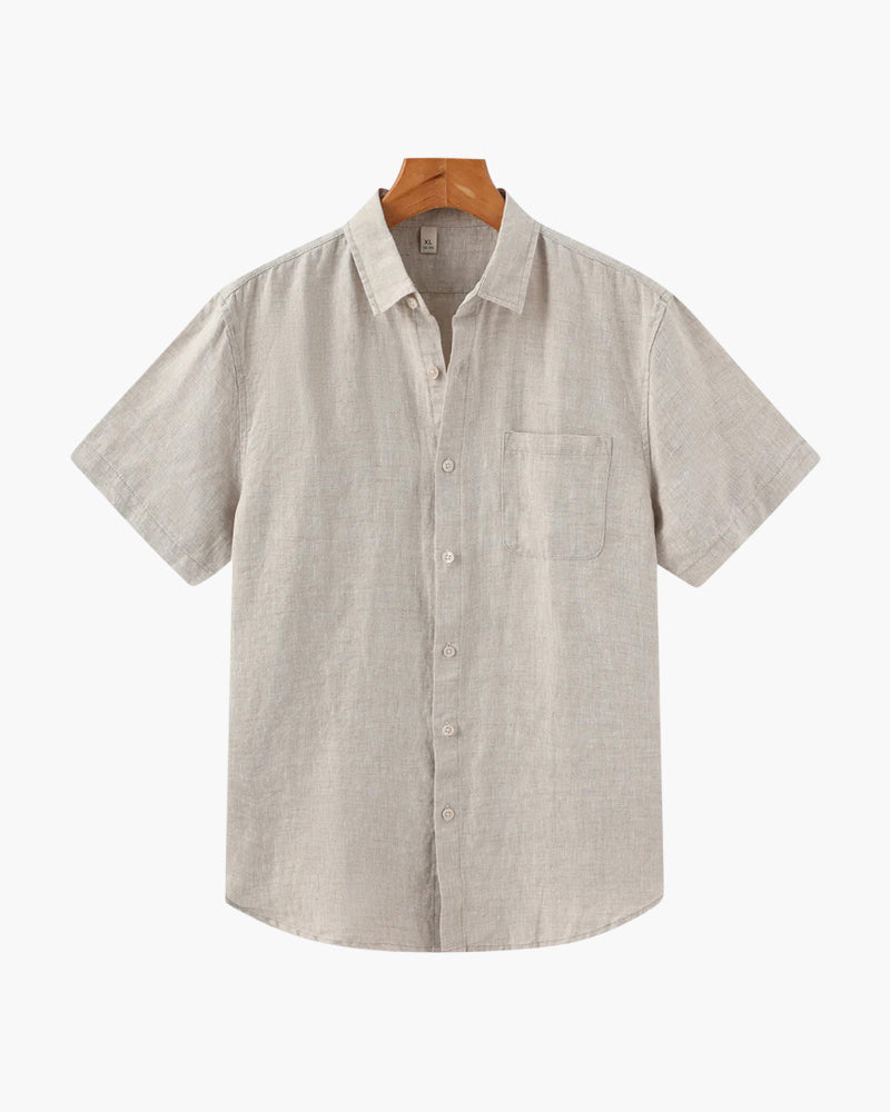 Santorini Linen Shirt (Shortsleeve)