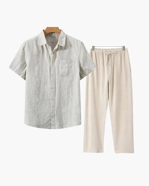 Montclair Linen Combo (Short Sleeve)