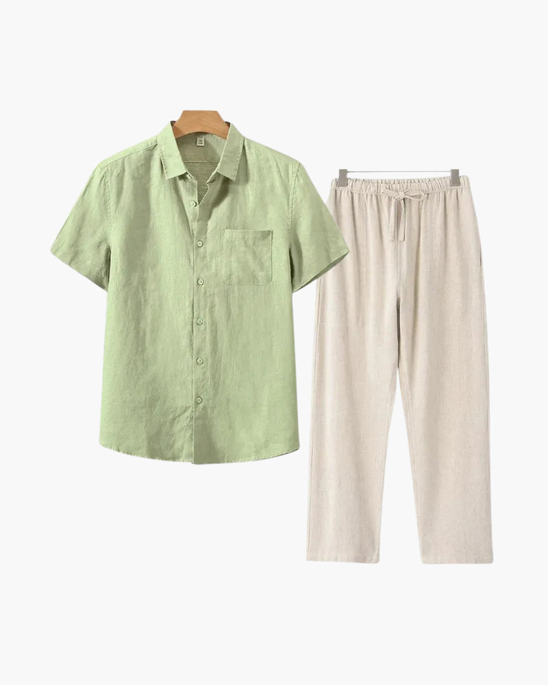 Montclair Linen Combo (Short Sleeve)