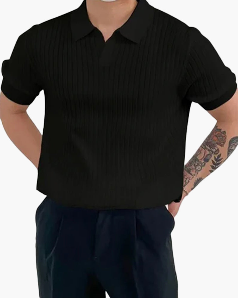 Siena Ribbed Cotton Polo