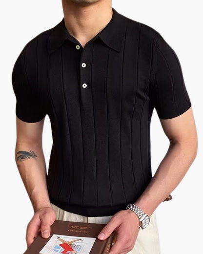 Marseille Ribbed Cotton Polo