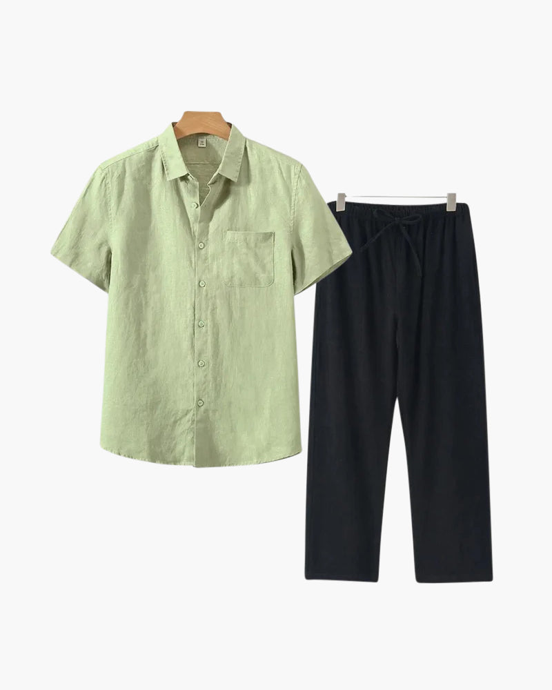 Montclair Linen Combo (Short Sleeve)