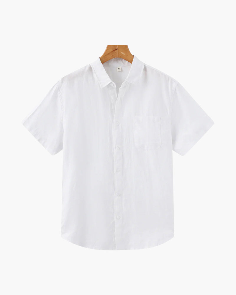 Santorini Linen Shirt (Shortsleeve)