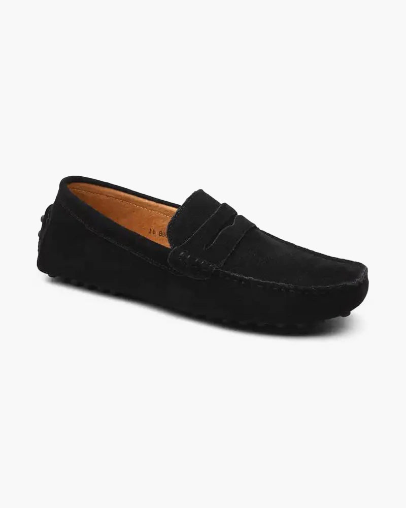 Grand Suede Driver Loafers