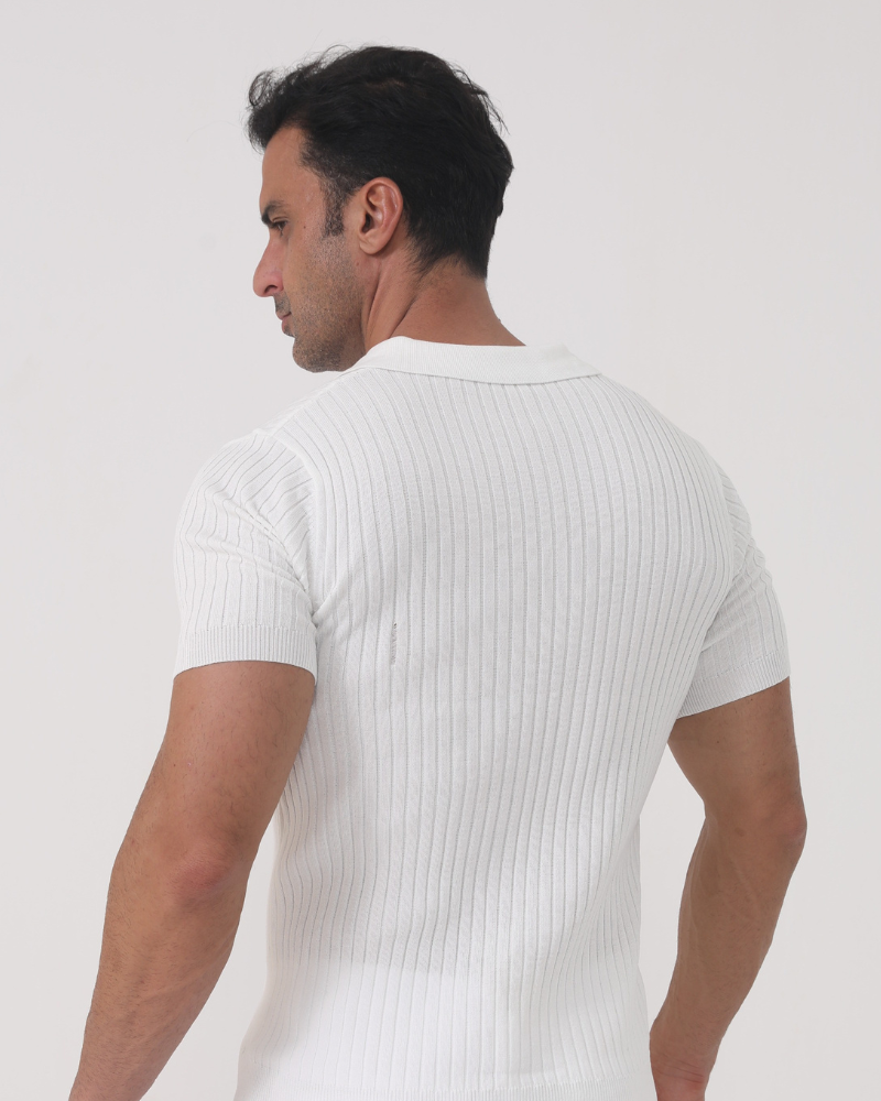 Siena Ribbed Cotton Polo