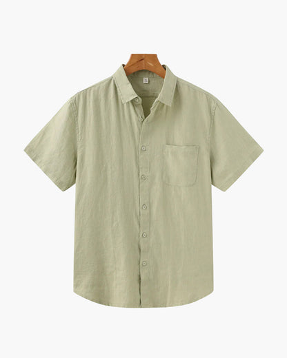 Santorini Linen Shirt (Shortsleeve)