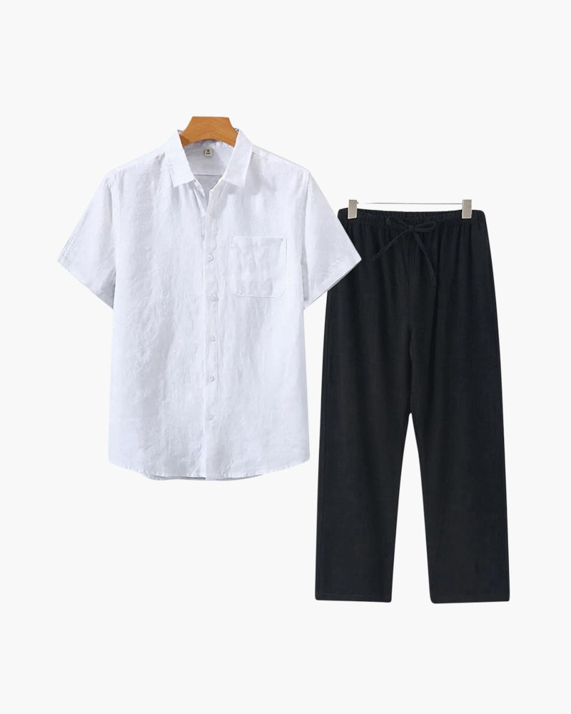 Montclair Linen Combo (Short Sleeve)