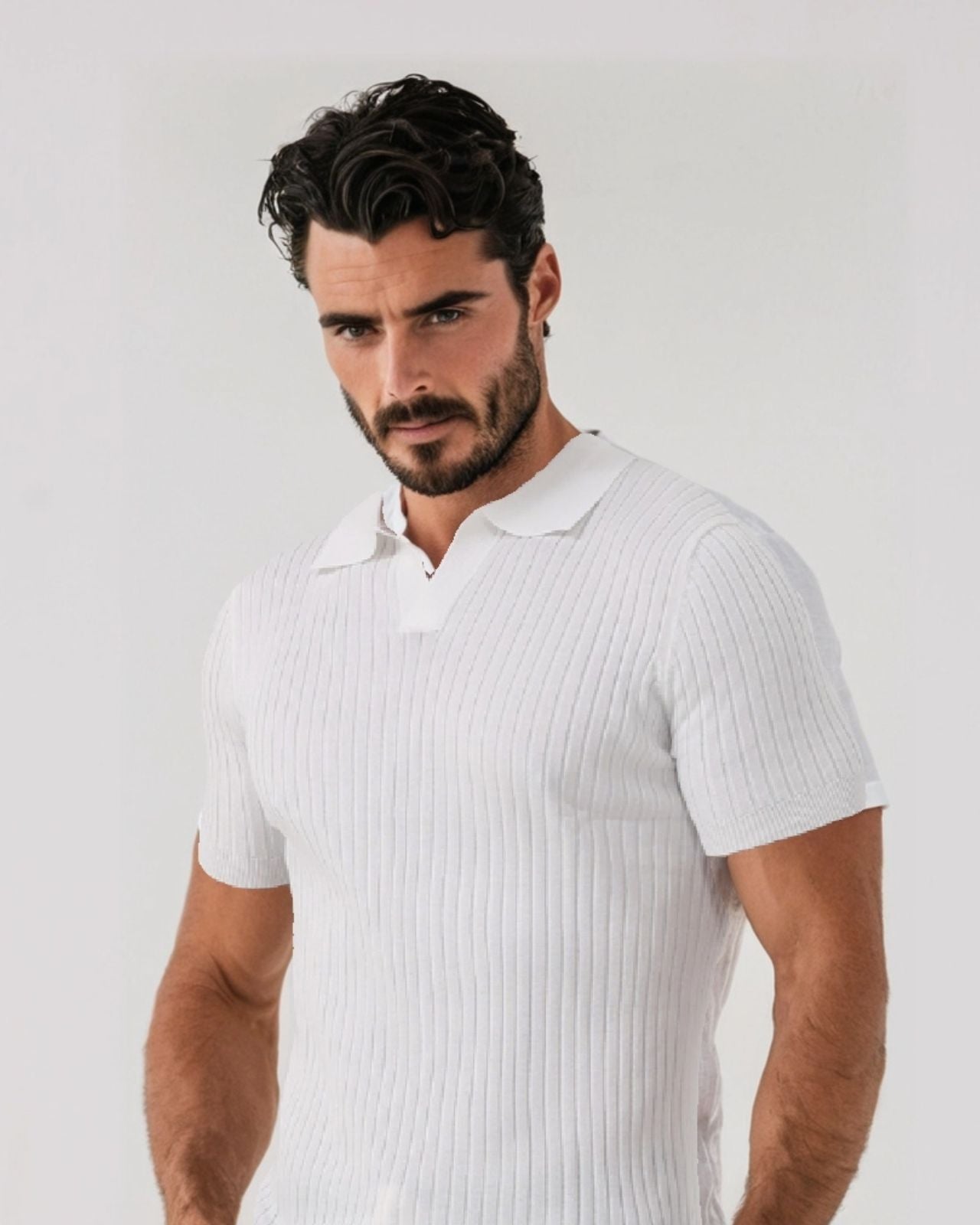 Siena Ribbed Cotton Polo