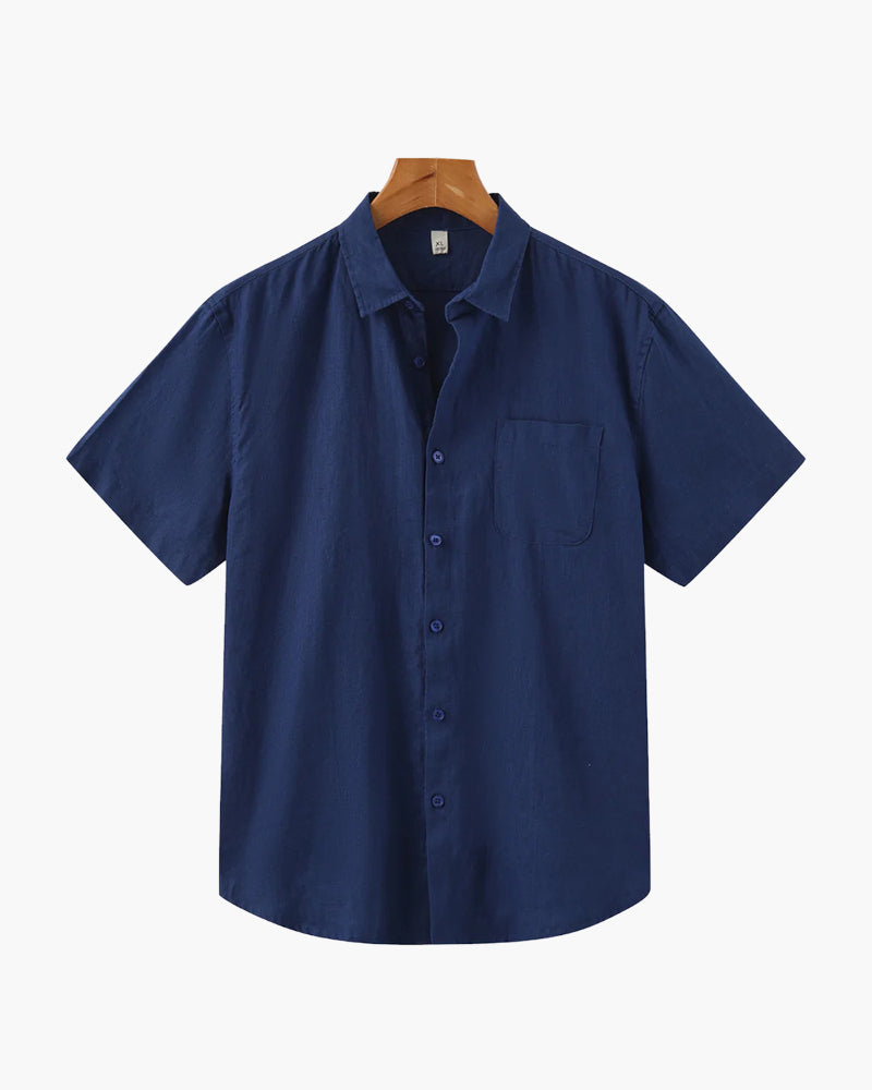 Santorini Linen Shirt (Shortsleeve)