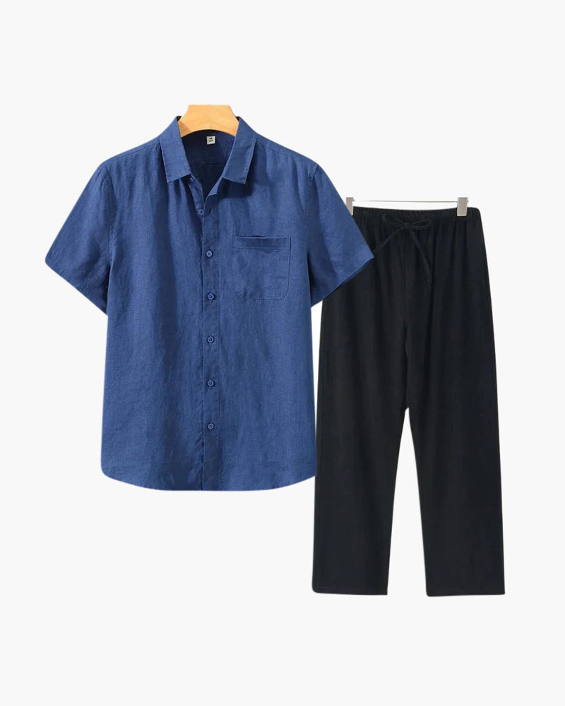 Montclair Linen Combo (Short Sleeve)