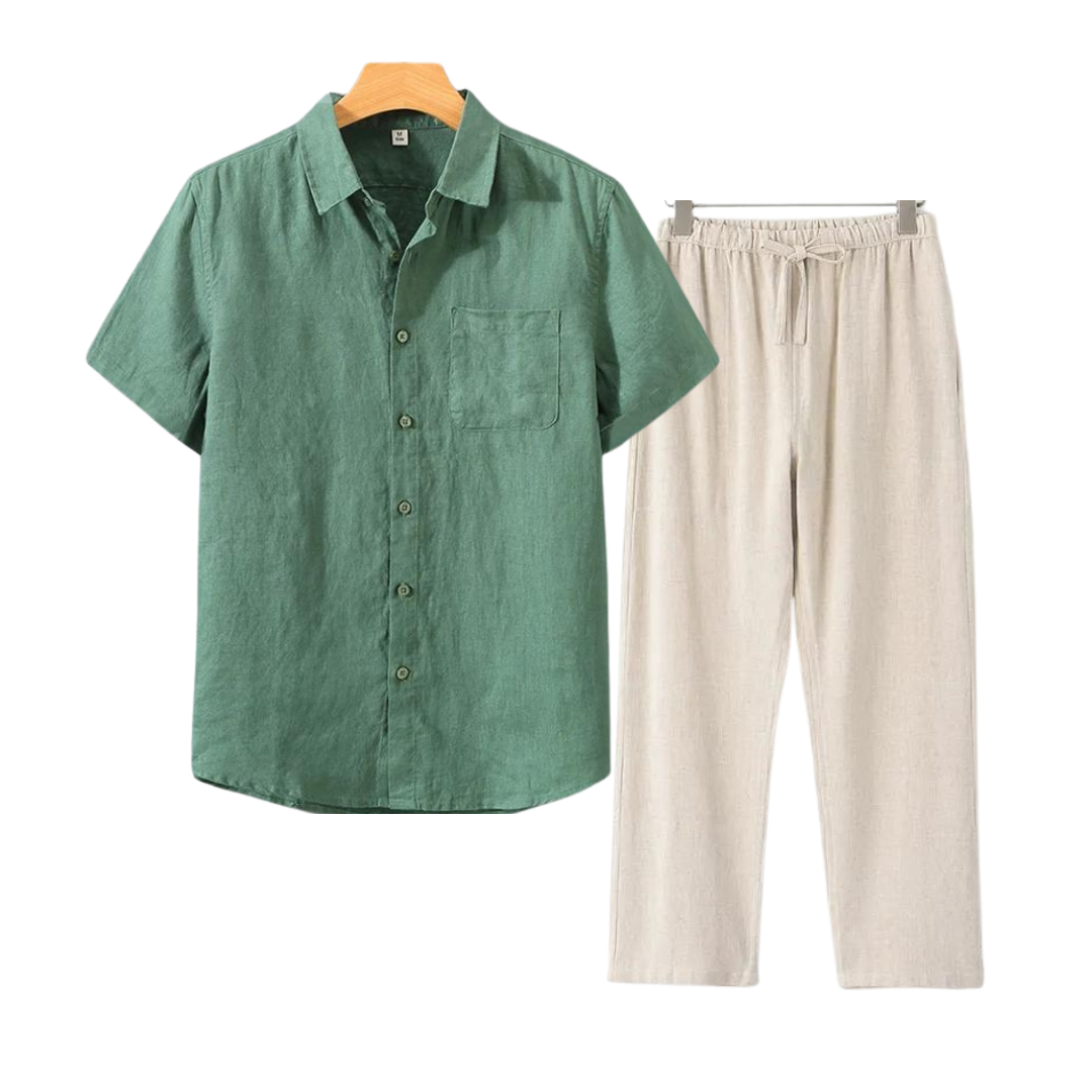 Bordéaux – Short Linen Set