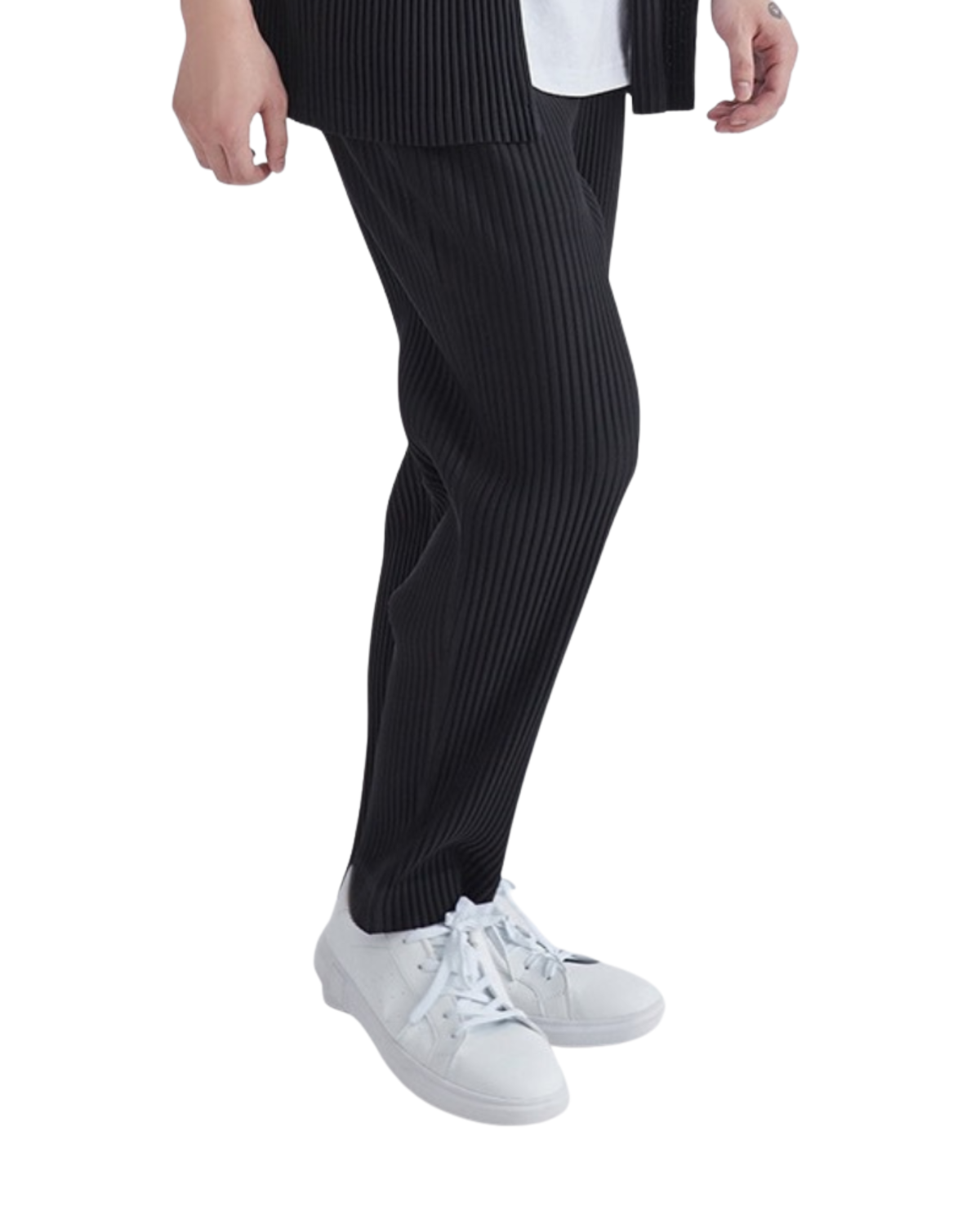 Ribbed Casual Cotton Trousers