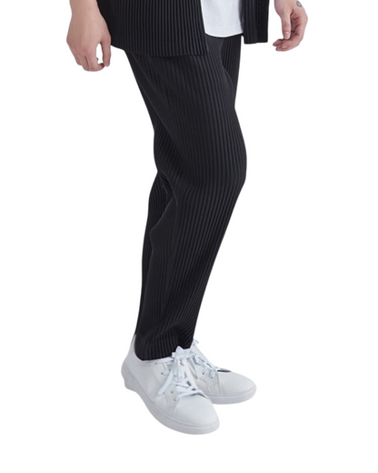 Ribbed Casual Cotton Trousers