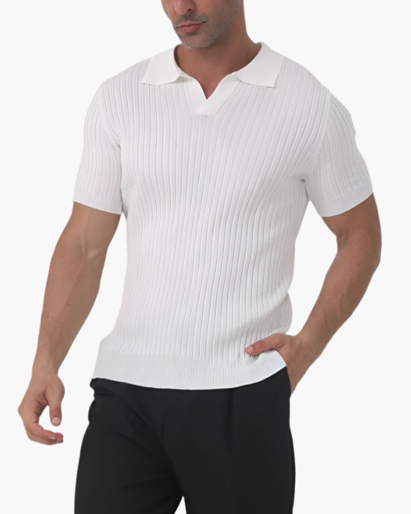 Siena Ribbed Cotton Polo