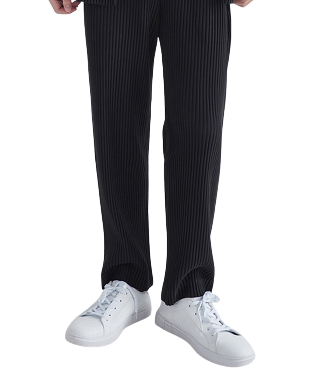 Ribbed Casual Cotton Trousers