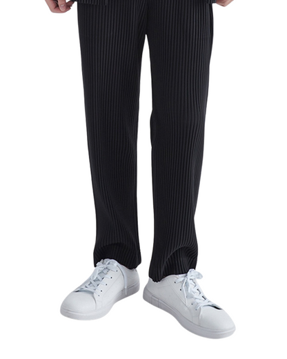 Ribbed Casual Cotton Trousers